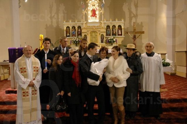 krst Janka Bilčáka - "rodinná photo"